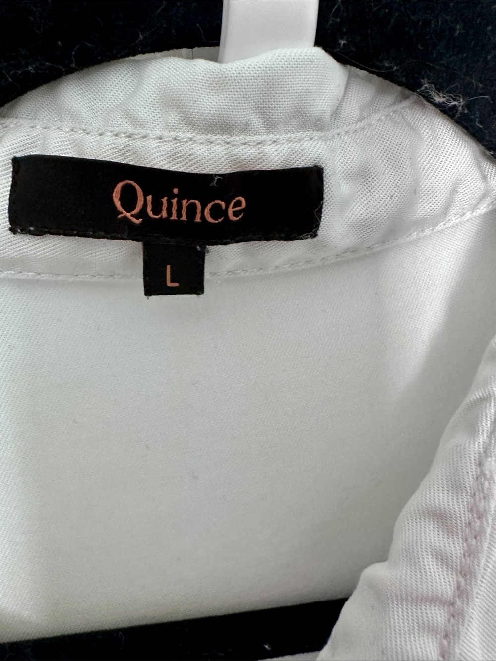 Quince Vintage Wash Tencel Camp Shirt White Size L - Picture 4 of 5